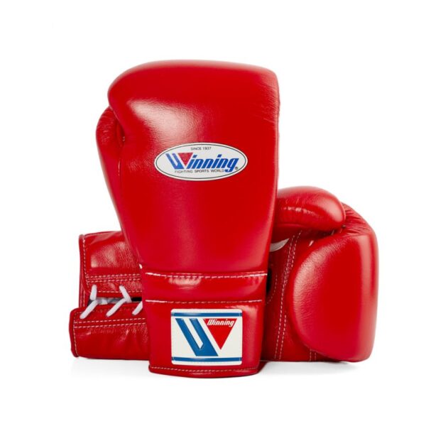 Winning Red Lace Up Boxing Gloves 12 oz 14 oz 16 oz 18 oz
