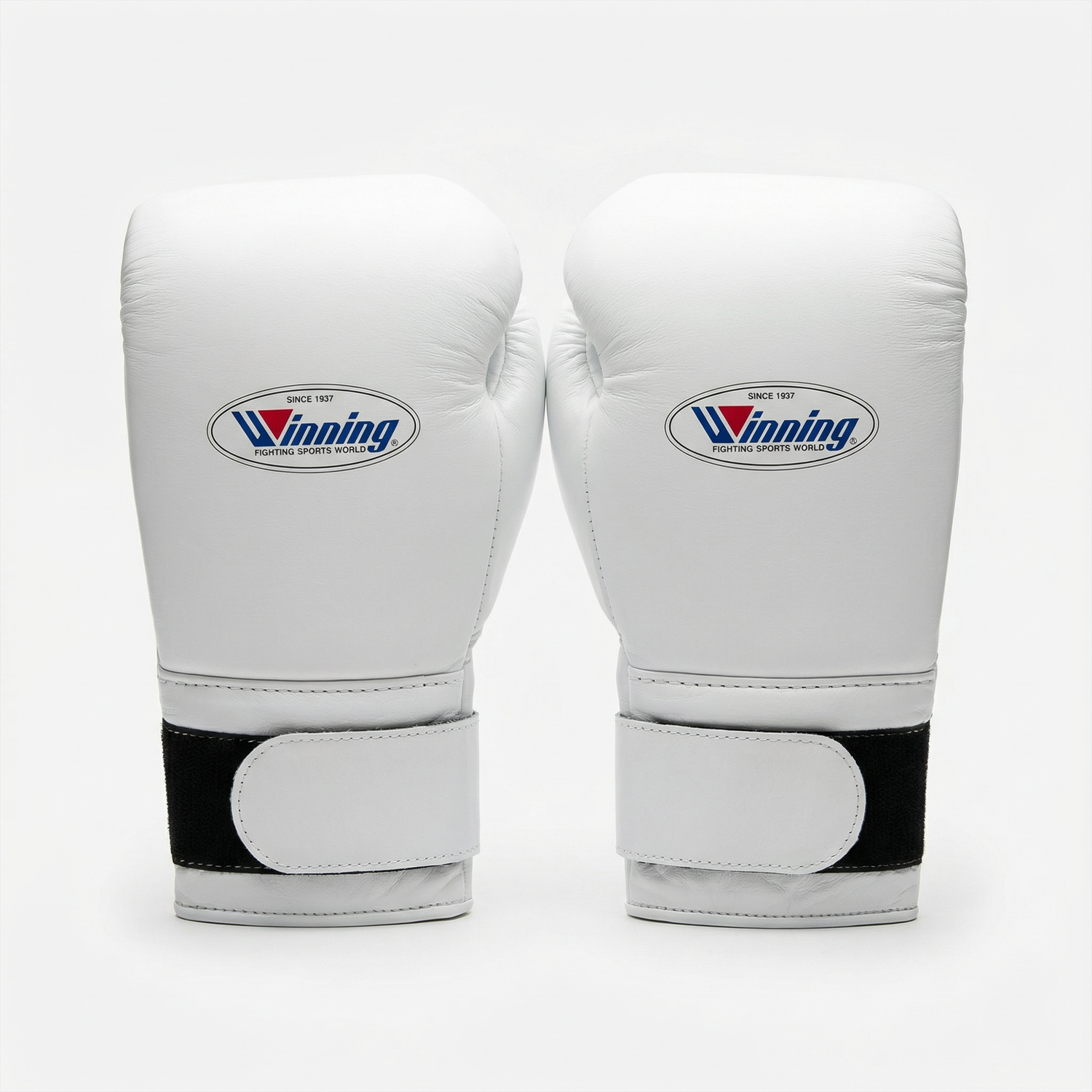 Winning White Velcro Boxing Gloves 12 oz 14 oz 16 oz 18 oz